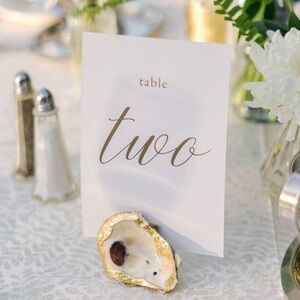 Oyster Table Number Holders